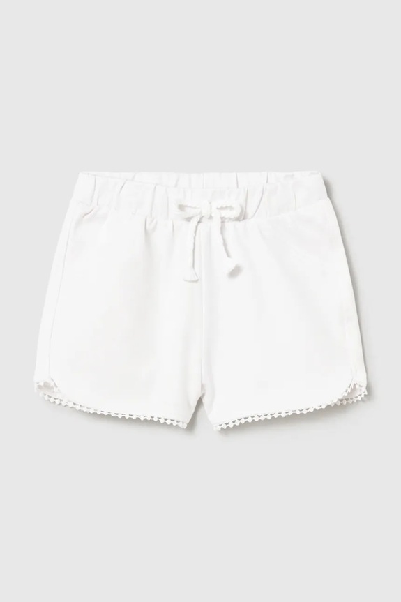 Mayoral pantaloni scurți copii sport alb 603.4H.Baby.PPY2