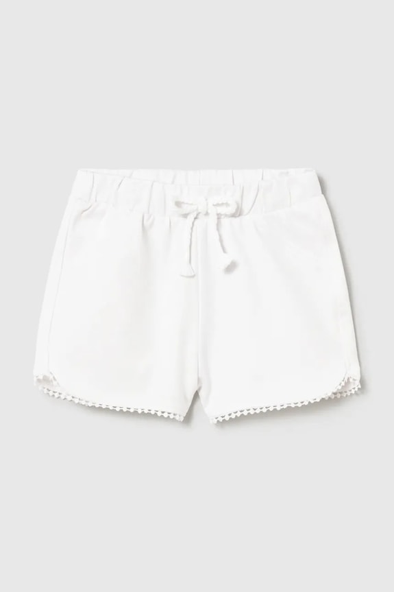 Mayoral pantaloni scurți copii sport alb 603.4H.Baby.PPY2