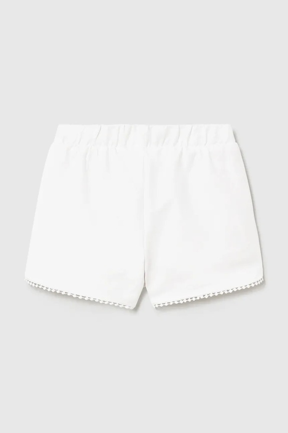 Mayoral pantaloni scurți copii 603.4H.Baby.PPY2 alb SS26