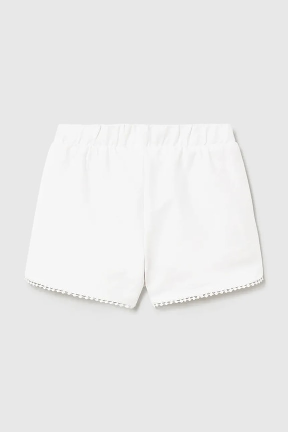 Mayoral pantaloni scurți copii 603.4H.Baby.PPY2 alb SS26