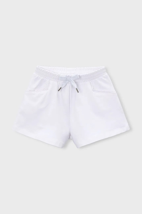 Παιδικό σορτς Mayoral με ελαστάν λευκό 607.6P.Mini.PPY2