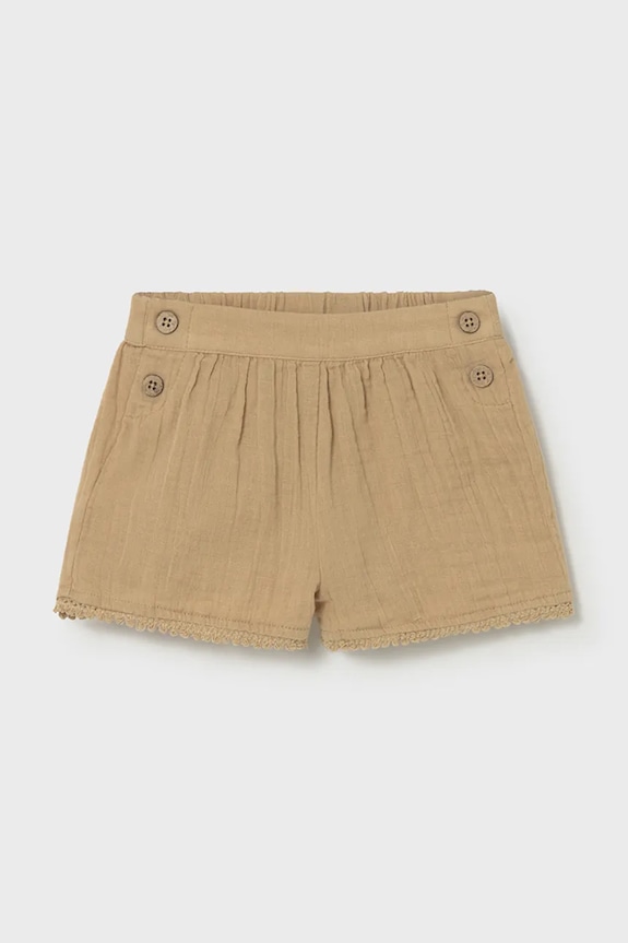 Mayoral pantaloni scurți din bumbac pentru copii casual maro 1202.4G.Baby.PPY2