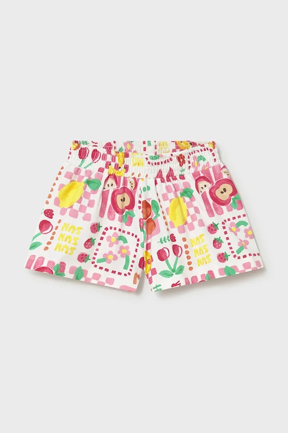 Mayoral pantaloni scurți copii casual alb 1204.4L.Baby.PPY2