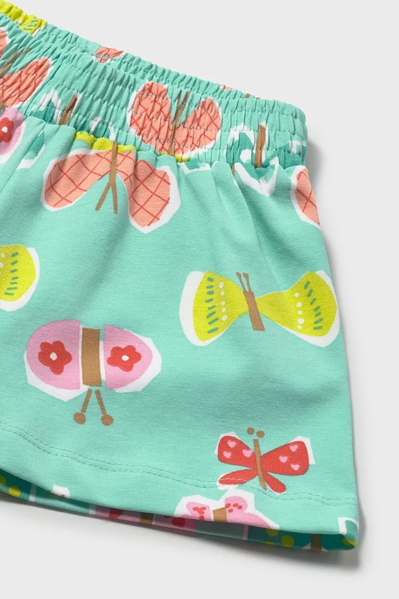 Fete Mayoral pantaloni scurți copii 1204.4L.Baby.PPY2 turcoaz