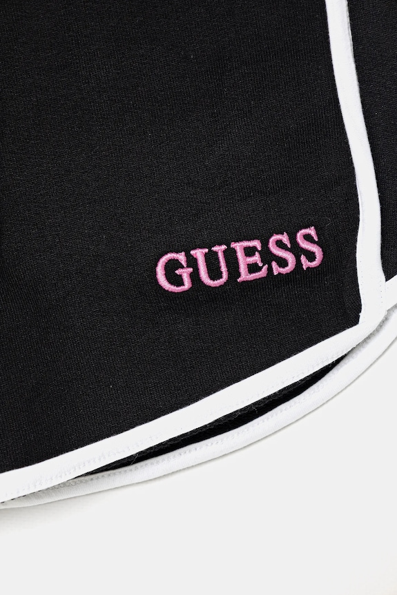 Девочка Детские хлопковые шорты Guess J6RD00.KAD74.PPY2 чёрный