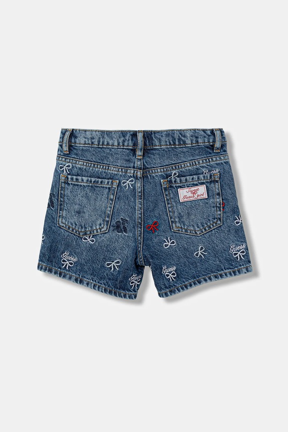 Детские джинсовые шорты Guess K6RD06.D45E0.PPY2 голубой SS26
