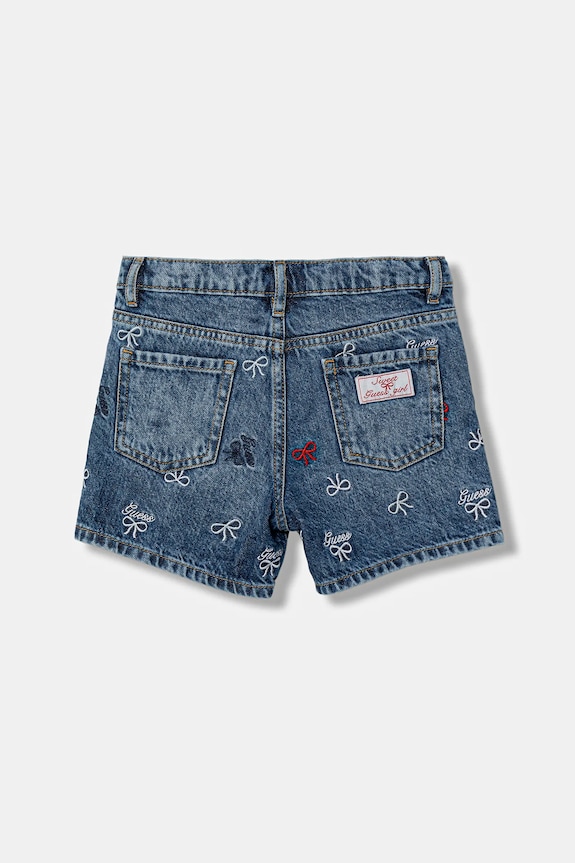 Детские джинсовые шорты Guess K6RD06.D45E0.PPY2 голубой SS26