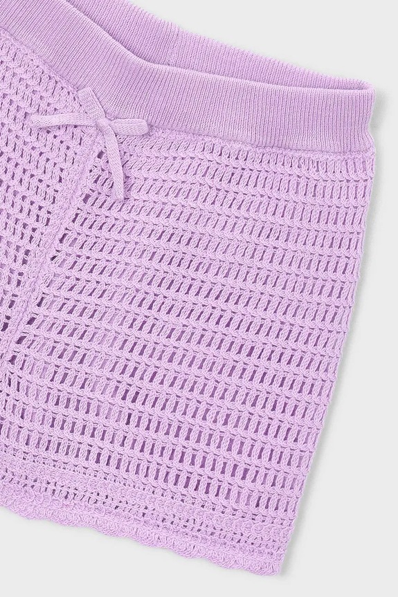 Κοριτσίστικα Παιδικό βαμβακερό σορτς Mayoral 3223.6J.Mini.PPY2 μωβ