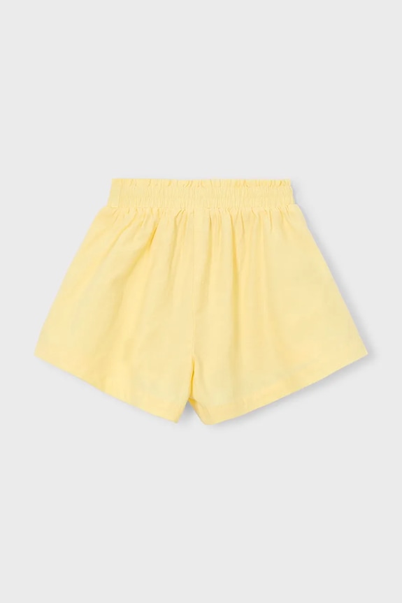 Mayoral szorty bawełniane dziecięce 3907.6E.Mini.PPY2 żółty SS26