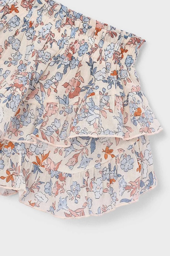 Fete Mayoral fustă-pantalon din bumbac pentru copii 3909.6H.Mini.PPY2 bej