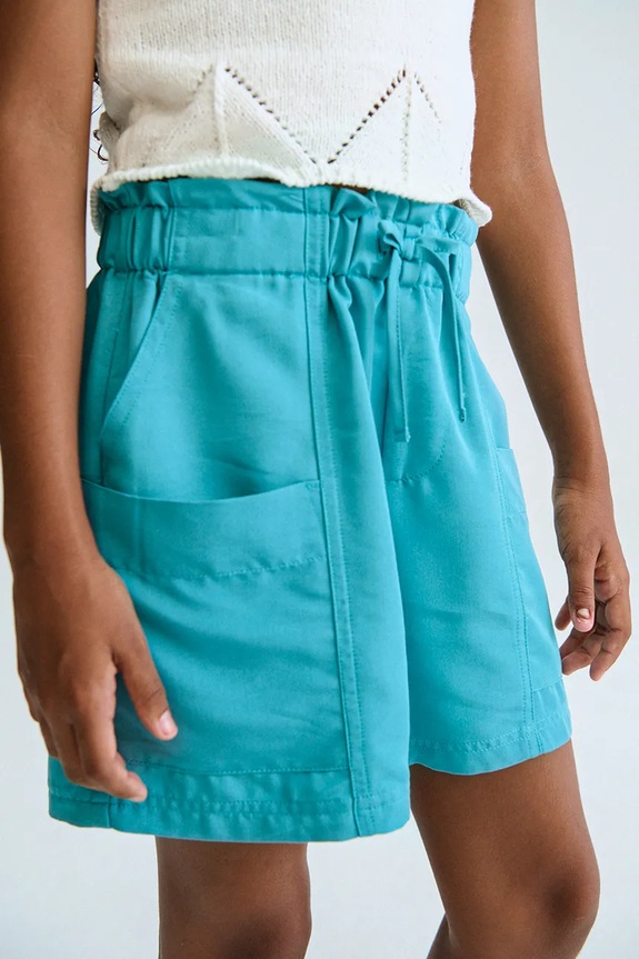 Mayoral pantaloni scurți copii 6203.8D.Junior.PPY2 turcoaz