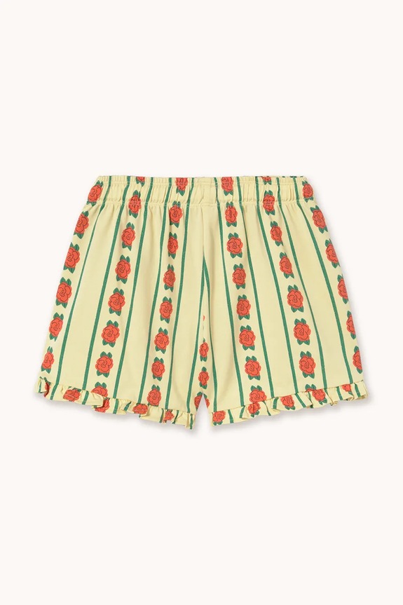 Lány Tinycottons gyerek pamut rövidnadrág ROSE PATTERN SHORTS SS26.032 sárga