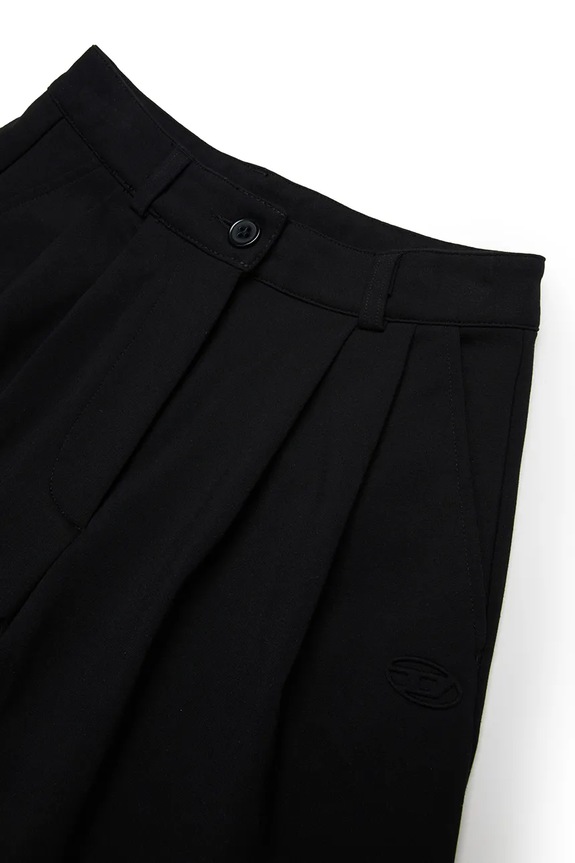 BIMBA Diesel pantaloncini con viscosa per bambini PALLYN SHORTS J02674.KYATE nero