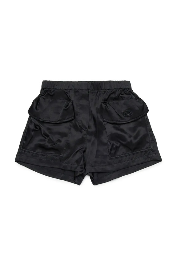 Diesel къс панталон за деца от вискоза PSAFFY SHORTS черен J02681.KXBMX