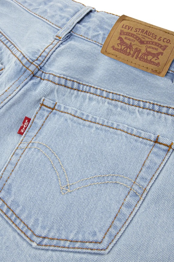 Levi's szorty dziecięce jeansowe CROCHET APPLIQUE A LINE SH 3EP479 niebieski