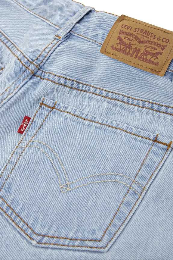 Levi's szorty dziecięce jeansowe CROCHET APPLIQUE A LINE SH 3EP479 niebieski