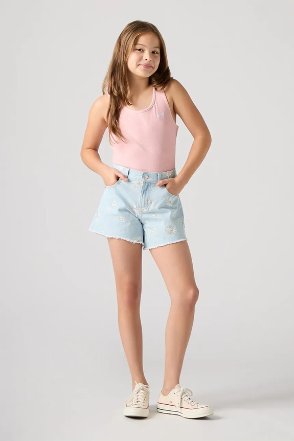 Dječje traper kratke hlače Levi's DAISY DENIM A LINE SHORT bez uzorka plava 4EP480