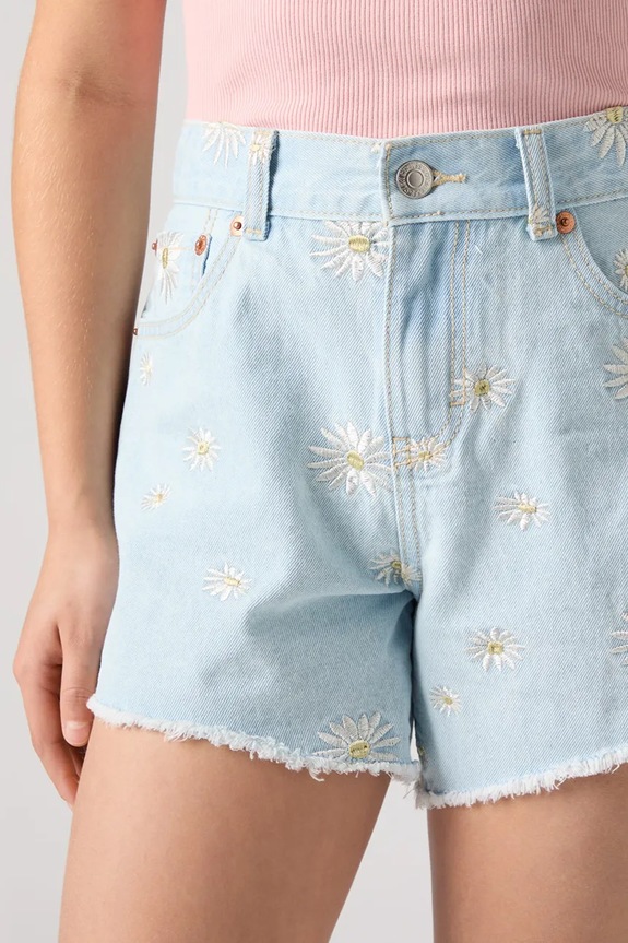 Dječje traper kratke hlače Levi's DAISY DENIM A LINE SHORT 4EP480