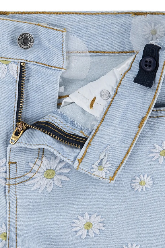 Dječje traper kratke hlače Levi's DAISY DENIM A LINE SHORT 4EP480 plava