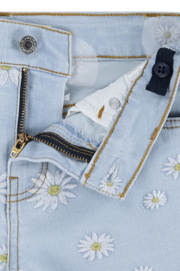 Dječje traper kratke hlače Levi's DAISY DENIM A LINE SHORT 4EP480 plava