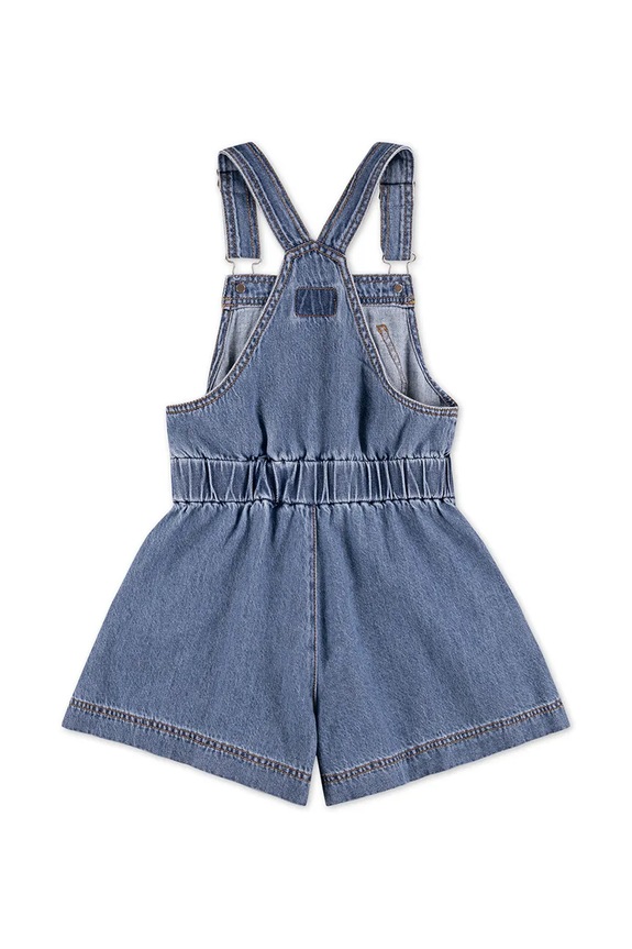 Djevojčice Dječje tregerice Levi's SHORTALL WITH TIE AT WAIST 4EP580 plava