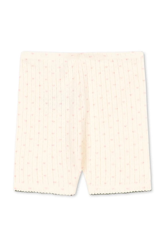 Παιδικό βαμβακερό σορτς Konges Sløjd MINNIE SHORT LEGGINGS GOTS KS105007.PPY2 μπεζ SS26