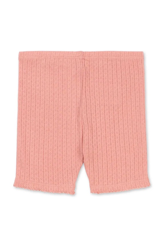Konges Sløjd pantaloni scurți din bumbac pentru copii MINNIE SHORT LEGGINGS GOTS KS105007.PPY2 roz SS26