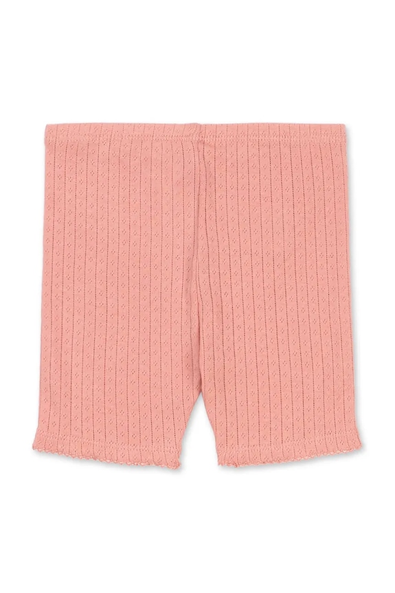 Konges Sløjd pantaloni scurți din bumbac pentru copii MINNIE SHORT LEGGINGS GOTS KS105007.PPY2 roz SS26