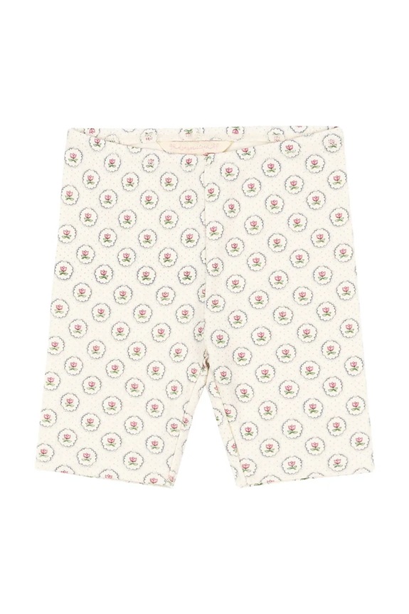 Παιδικό βαμβακερό σορτς Konges Sløjd CLASSIC SHORT LEGGINGS GOTS εμπριμέ μπεζ KS104733.PPY2