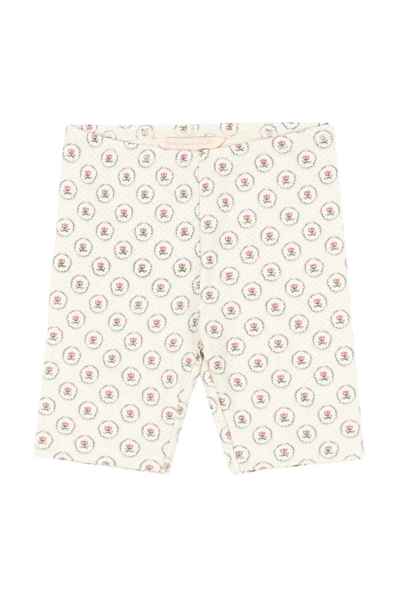 Παιδικό βαμβακερό σορτς Konges Sløjd CLASSIC SHORT LEGGINGS GOTS εμπριμέ μπεζ KS104733.PPY2