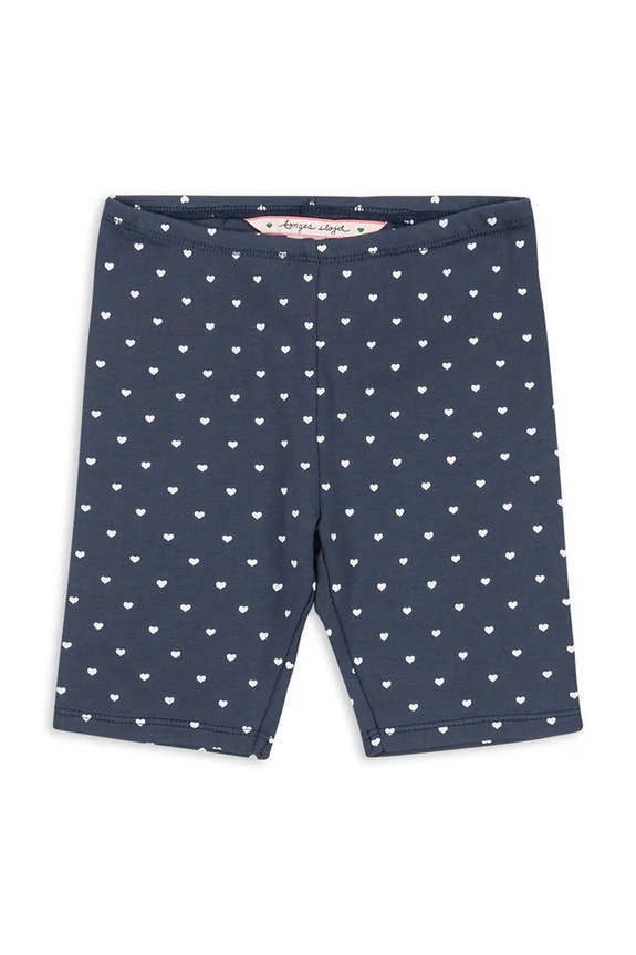 Παιδικό βαμβακερό σορτς Konges Sløjd CLASSIC SHORT LEGGINGS GOTS εμπριμέ σκούρο μπλε KS104733.PPY2