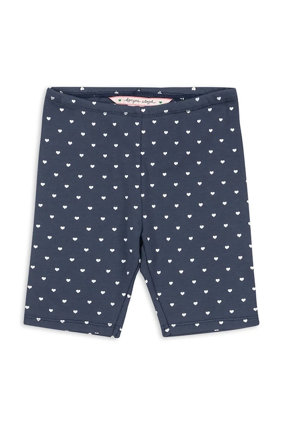 Παιδικό βαμβακερό σορτς Konges Sløjd CLASSIC SHORT LEGGINGS GOTS εμπριμέ σκούρο μπλε KS104733.PPY2