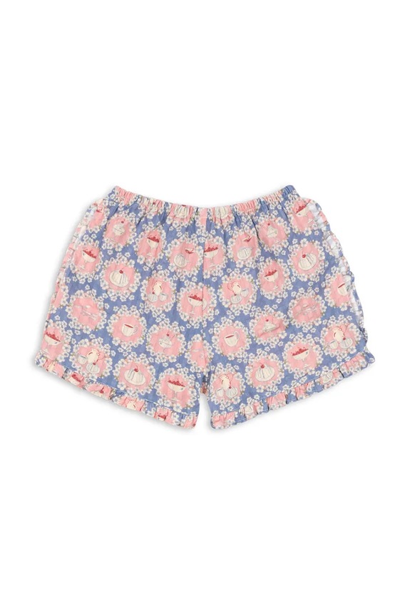 Konges Sløjd szorty bawełniane dziecięce KIM FRILL SHORTS GOTS KS104905.PPY2 multicolor SS26