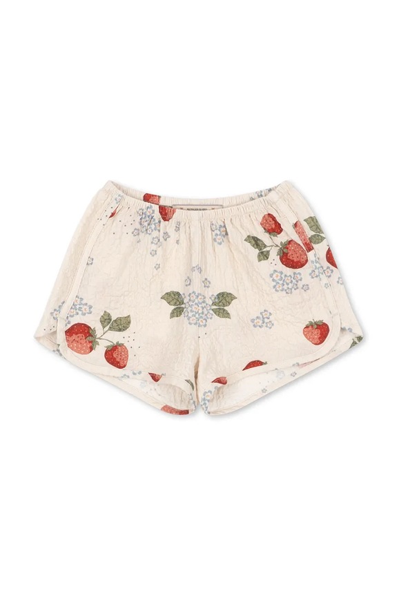 Detské bavlnené šortky Konges Sløjd AVA SHORTS GOTS bavlna béžová KS104649.PPY2