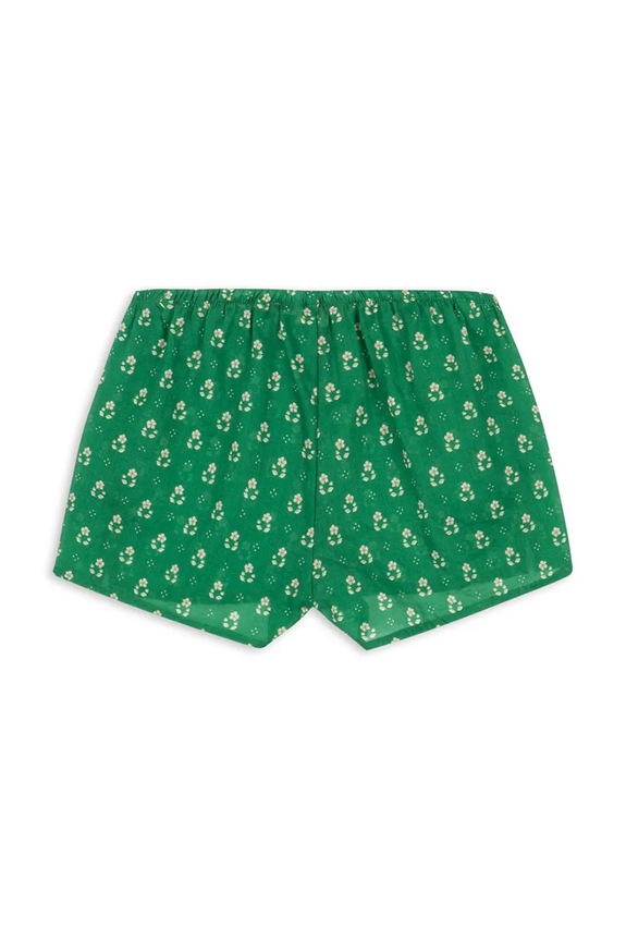 Dievča Detské bavlnené šortky Konges Sløjd CAMI SHORTS GOTS KS104718.PPY2 zelená