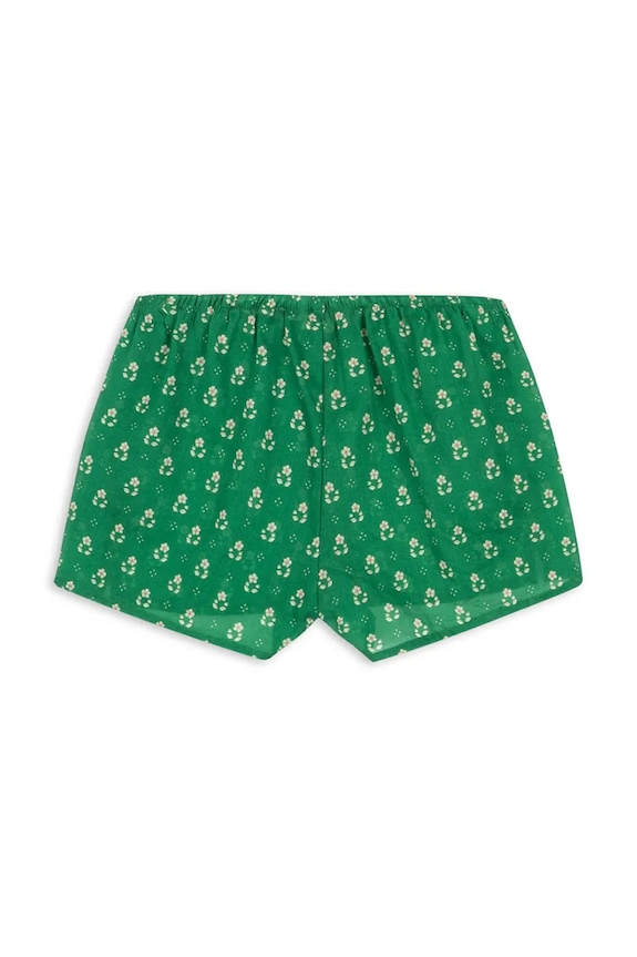 Dievča Detské bavlnené šortky Konges Sløjd CAMI SHORTS GOTS KS104718.PPY2 zelená