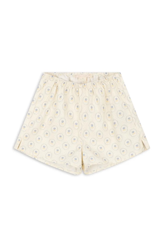 Detské bavlnené šortky Konges Sløjd COEUR SHORTS GOTS KS104748.PPY2 béžová SS26