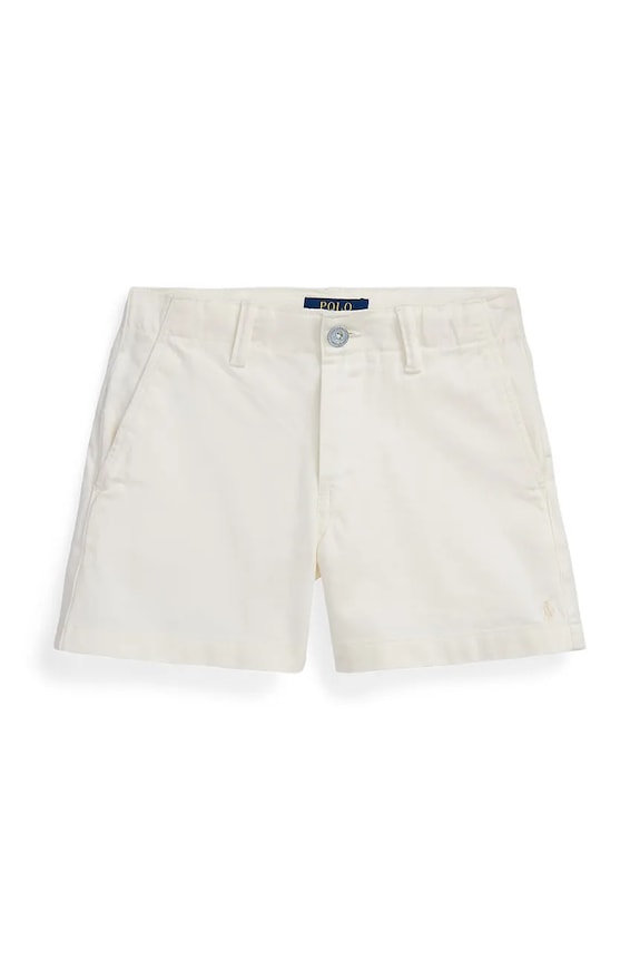 Polo Ralph Lauren szorty bawełniane dziecięce 313934331005 biały SS26