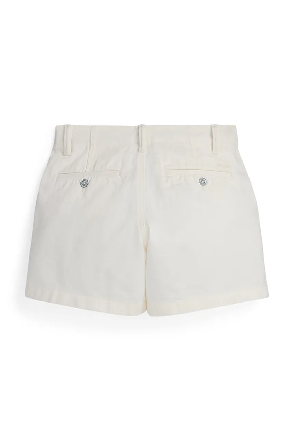 Dziewczynka Polo Ralph Lauren szorty bawełniane dziecięce 313934331005 biały