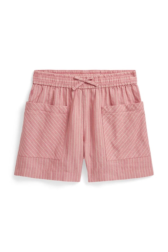 Polo Ralph Lauren pantaloni scurți de in pentru copii casual roz 313A11964002