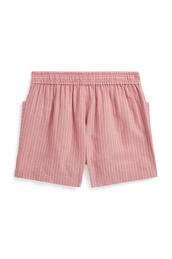 Polo Ralph Lauren pantaloni scurți de in pentru copii 313A11964002 roz SS26