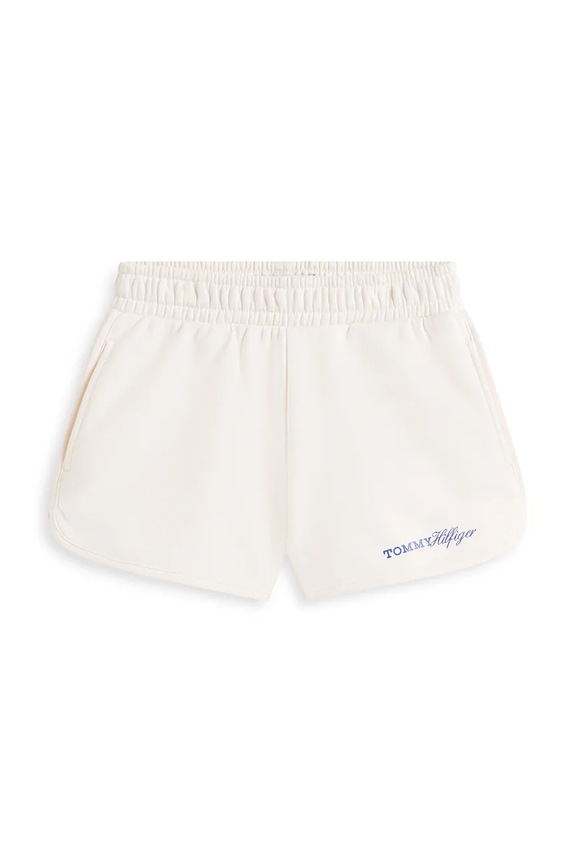 Tommy Hilfiger pantaloncini da tuta per bambini con cotone KG0KG09354.104.122.PPY2 bianco SS26