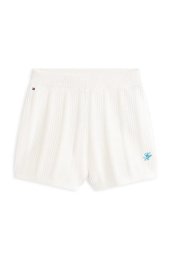 Tommy Hilfiger šortky detské bavlnené KG0KG09525.128.176.PPY2 biela SS26