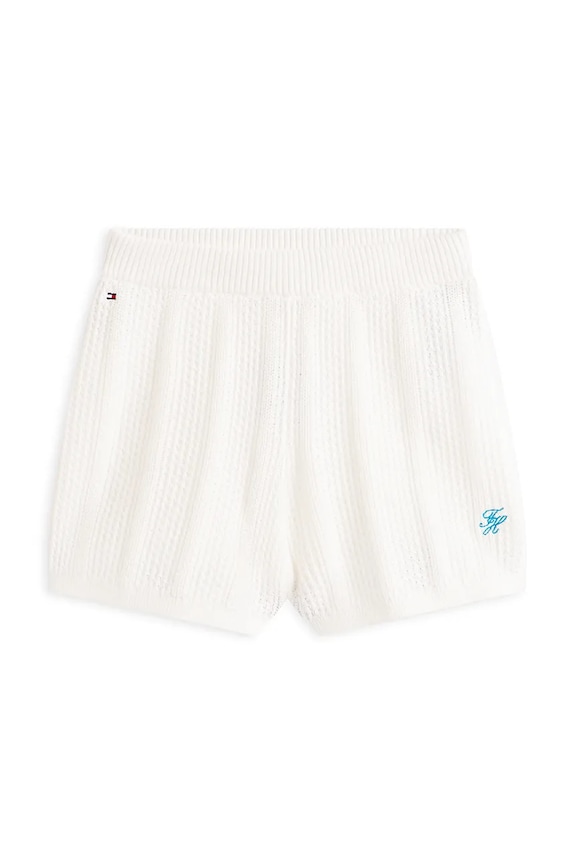 Tommy Hilfiger šortky detské bavlnené KG0KG09525.128.176.PPY2 biela SS26