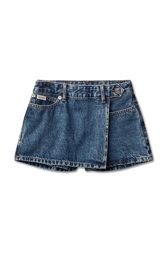 Calvin Klein Jeans spódnicospodnie dziecięce jeansowe LVCKSJC17G.128.176.PPY2 niebieski SS26