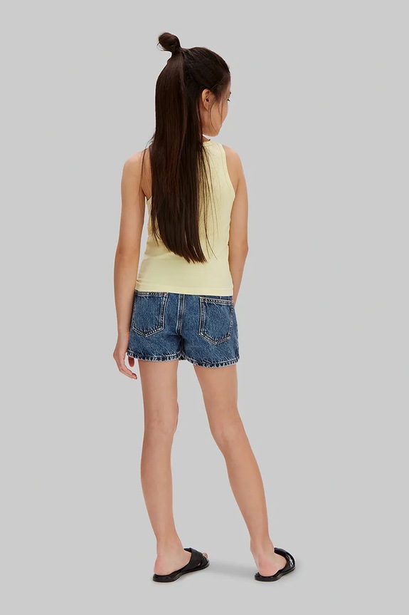 Dziewczynka Calvin Klein Jeans spódnicospodnie dziecięce jeansowe LVCKSJC17G.128.176.PPY2 niebieski