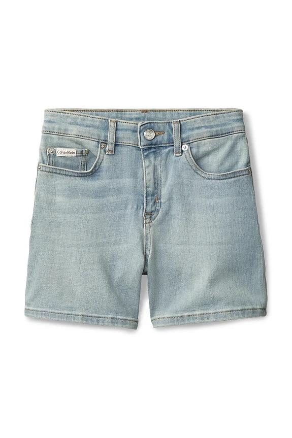 Calvin Klein Jeans bermudy dziecięce jeansowe LVCKSJC19G.128.176.PPY2 niebieski SS26