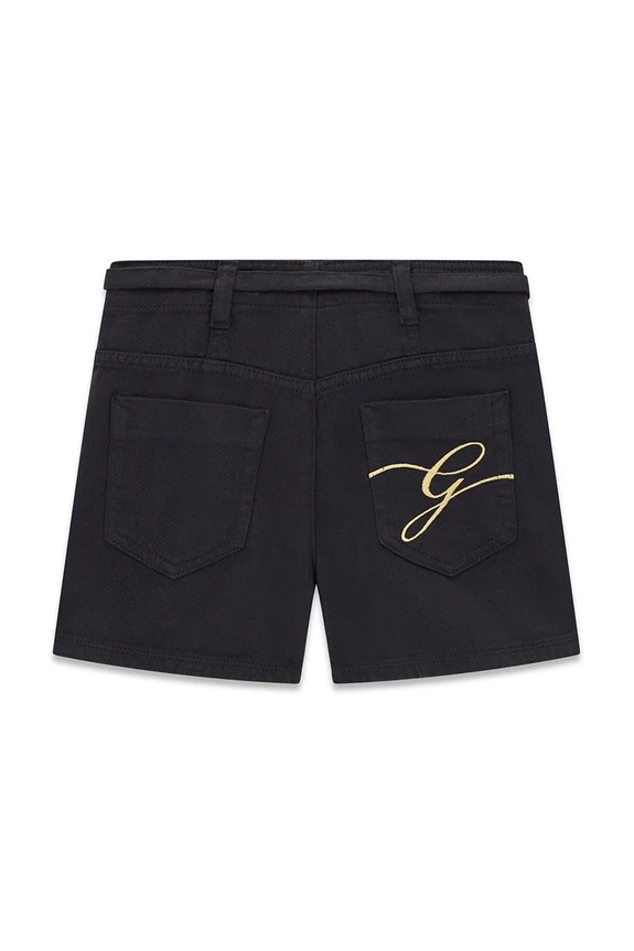 Dziewczynka Guess szorty dziecięce jeansowe J6GD01.WH630.PPY2.M czarny