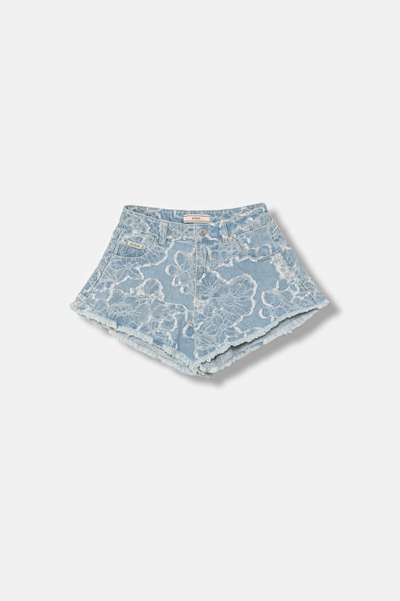Guess pantaloni scurți pentru copii, din denim albastru J6GD27.D8250.PPY2.M