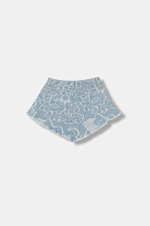 Guess pantaloni scurți pentru copii, din denim J6GD27.D8250.PPY2.M albastru SS26